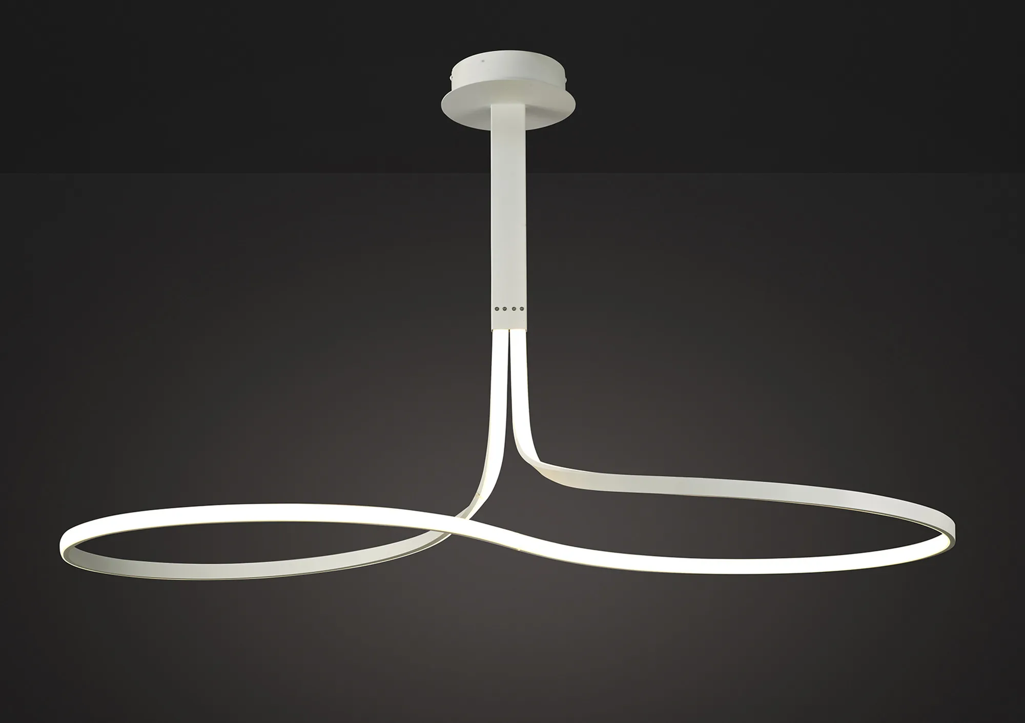 Nur White XL Ceiling Lights Mantra Semi Flush Fittings